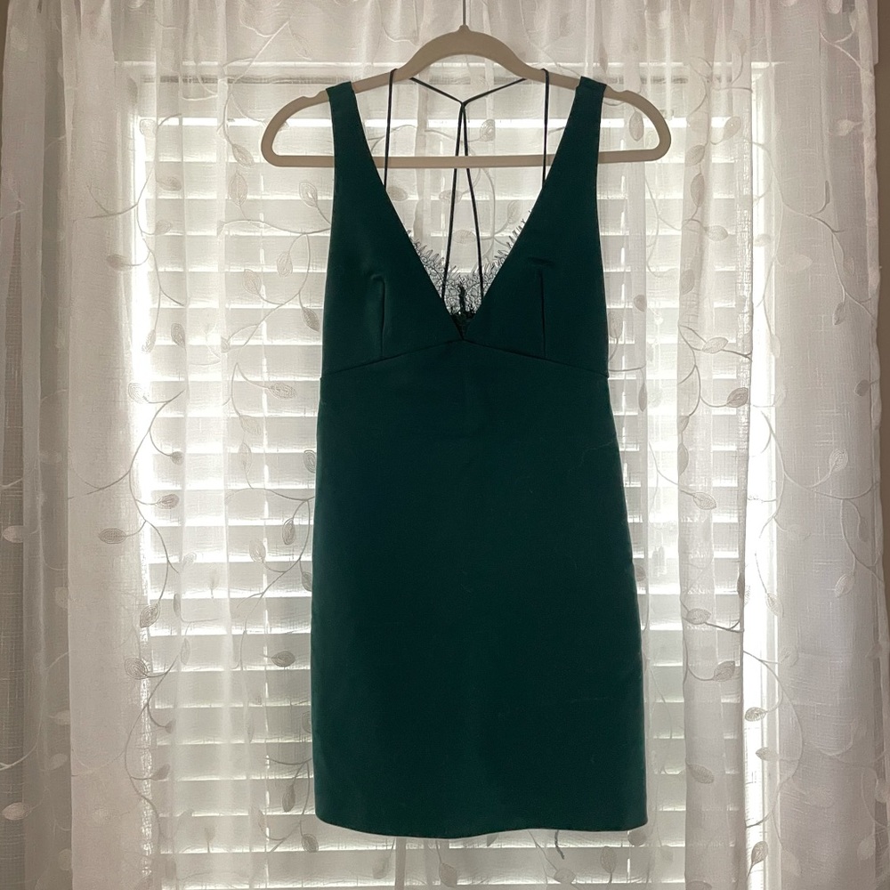 Strappy Lace Mini Dress